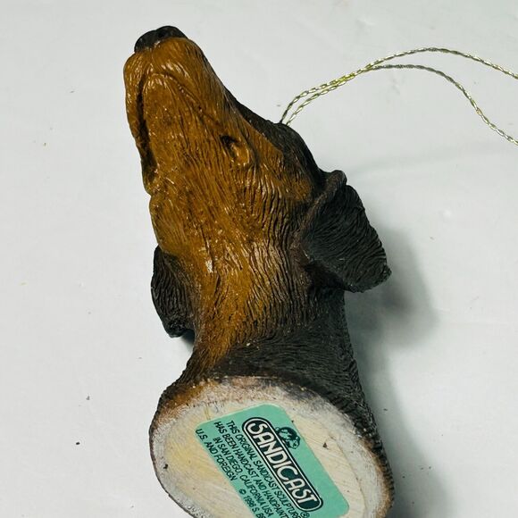 Sandicast Brown Red Doberman Head Ornament Uncropped Dobie Brue Vintage 1996 A - Picture 5 of 8